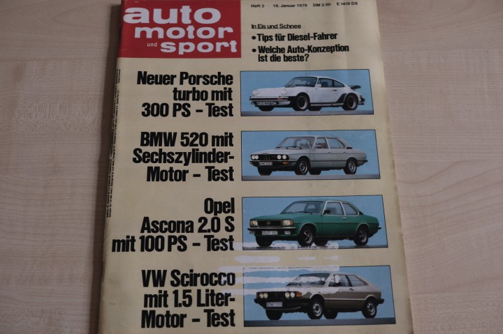 Deckblatt Auto Motor und Sport (02/1978)
